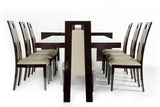 30' Ebony High Gloss MDF and Steel Dining Table