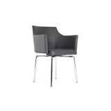 32' Leatherette and Steel Dining Chair