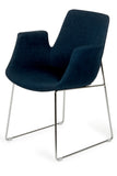 Fabric Polyester and Metal Dining Chair