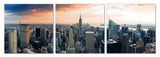 24' Multicolor Canvas 3 Horizontal Panels NYC Photo