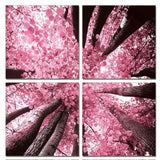 24' Canvas 6 Panels Blossom Trees Color Photo