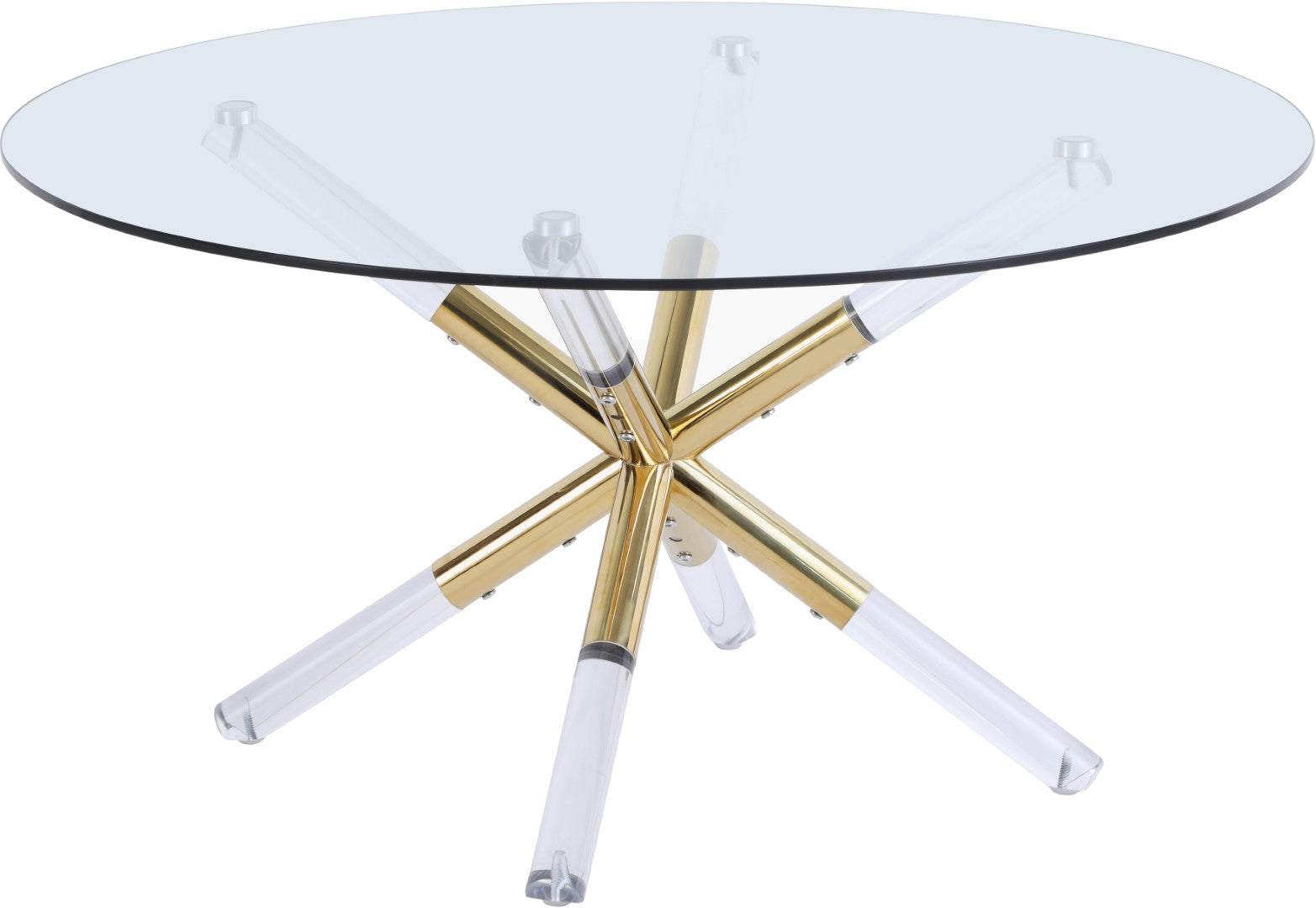 Mercury Acrylic Gold Coffee Table