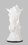 11' White Polyresin Horse Head Sculpture