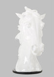 11' White Polyresin Horse Head Sculpture