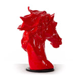 11' Red Polyresin Horse Head Sculpture