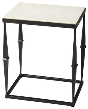 Butler Specialty Jacoby White Marble Side Table 2841025