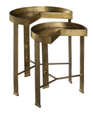 28410 Brass Nest Of Tables