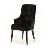 38' Velvet Fabric Dining Chair