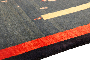 Pasargad Tribal Collection Hand-Knotted Lambs Wool Area Rug 028433-PASARGAD