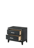 Haiden Contemporary Nightstand Weathered Black Finish 28433-ACME