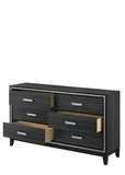 Haiden Contemporary Dresser Weathered Black Finish 28435-ACME