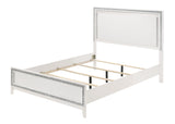 Haiden Contemporary Bed White Finish 28447EK-ACME