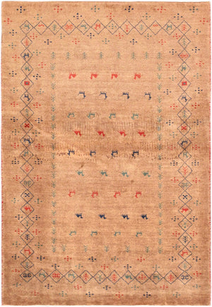 Pasargad Tribal Collection Hand-Knotted Lambs Wool Area Rug 028462-PASARGAD