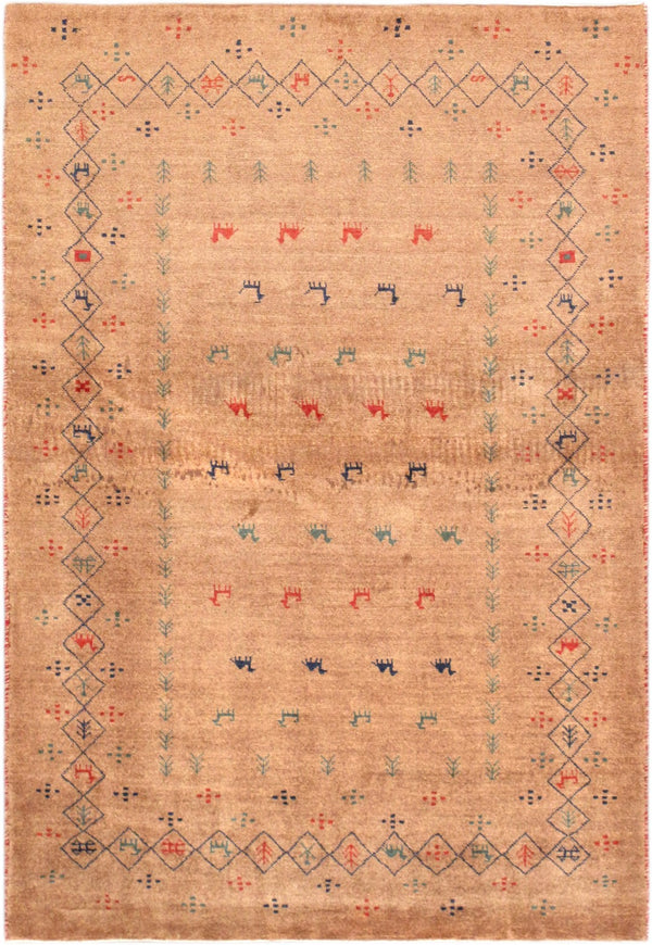 Pasargad Tribal Collection Hand-Knotted Lambs Wool Area Rug 028462-PASARGAD