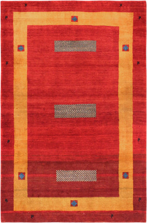 Pasargad Tribal Collection Hand-Knotted Lambs Wool Area Rug 028482-PASARGAD