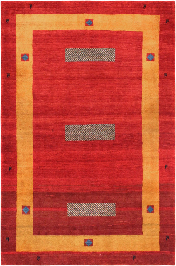 Pasargad Tribal Collection Hand-Knotted Lambs Wool Area Rug 028482-PASARGAD