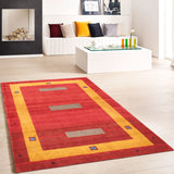 Pasargad Tribal Collection Hand-Knotted Lambs Wool Area Rug 028482-PASARGAD