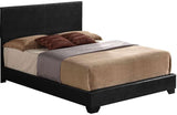 Black Pu Panel Bed