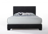 86' X 63' X 47' Queen Black Pu Panel Bed