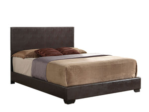 86' X 79' X 47' Brown Pu Eastern King Panel Bed