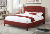 Red Linen Bed