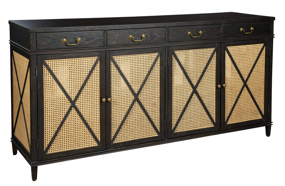 Hekman Furniture 28528 Entertainment Center With Cane Panel Doors 28528