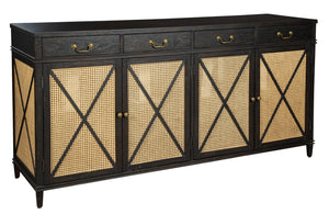 Hekman Furniture 28528 Entertainment Center With Cane Panel Doors 28528