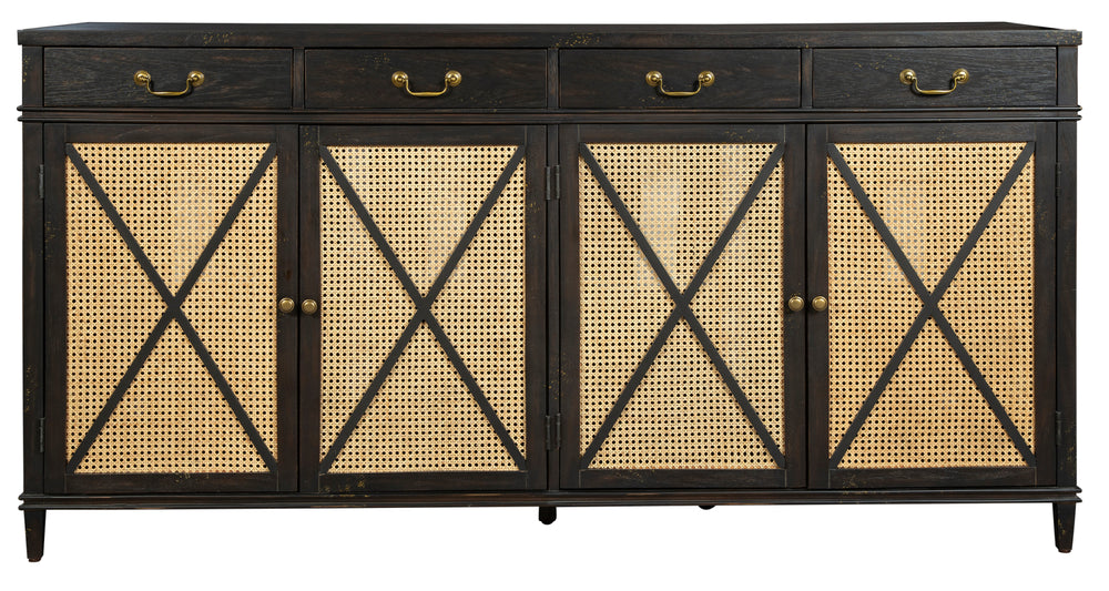 Hekman Furniture 28528 Entertainment Center With Cane Panel Doors 28528