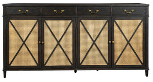Hekman Furniture 28528 Entertainment Center With Cane Panel Doors 28528