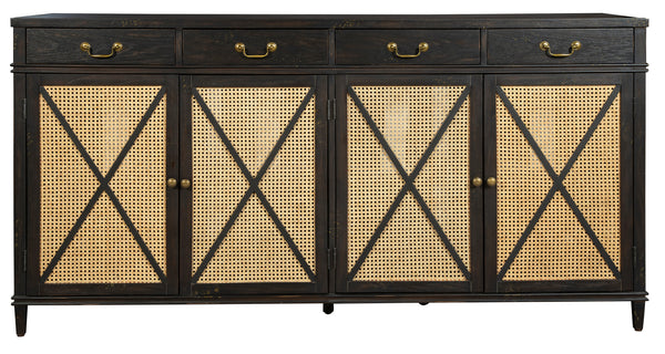 Hekman Furniture 28528 Entertainment Center With Cane Panel Doors 28528