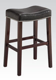 19' X 14' X 26' 2pc Black And Espresso Swivel Counter Height Stool