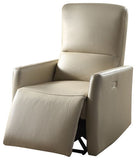 28' X 37' X 40' Beige Leather-Aire Power Motion Recliner