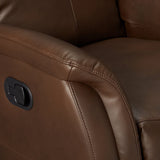 30' X 36' X 41' Brown Leather-Aire Motion Recliner