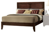 90' X 76' X 52' Espresso Rubber and Tropical Wood California King Bed