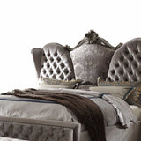 81" X 103" X 66" Gray Velvet King Bed