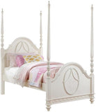 Ivory Wooden Poster Bed