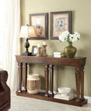 72' X 12' X 35' Oak Wood Console Table