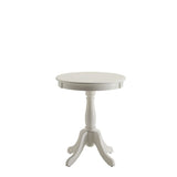 Cottage Wood Pedestal Side or End Table