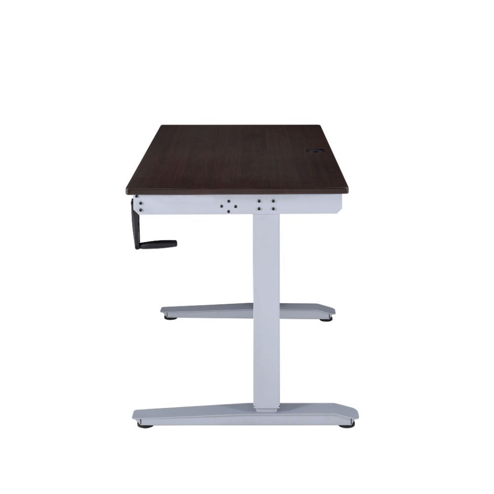 47.24' X 24' X 29-48' Espresso Paper Veneer Lift Desk