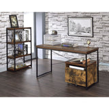 47.24' X 21.65' X 28.34' Weathered Oak Paper Veneer Desk