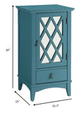 Pop of Color Teal Accent Cabinet