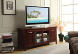 55' X 20' X 26' Cherry Solid Poplar Wood Tv Stand