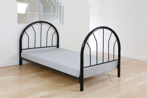 Black Metal Twin Headboard And Footboard