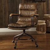 22' X 26' X 36' Vintage Whiskey Top Grain Leather Office Chair
