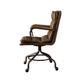 22' X 26' X 36' Vintage Whiskey Top Grain Leather Office Chair