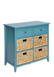 Pop of Color Teal Accent Chest with Storage