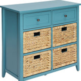 Pop of Color Teal Accent Chest with Storage