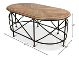 Drum & Fife Oval Coffee Table