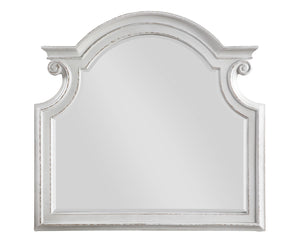 Florian Transitional Mirror Antique White  28724-ACME