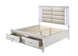 Sadie Contemporary Storage Bed White 28737EK-ACME